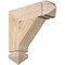 Ekena Millwork Traditional Arts & Crafts Smooth Bracket, Douglas Fir, 3 1/2"W x 14"D x 14"H BKT04X14X14TRA03SDF - alternate 1